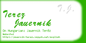 terez jauernik business card