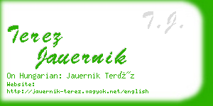 terez jauernik business card